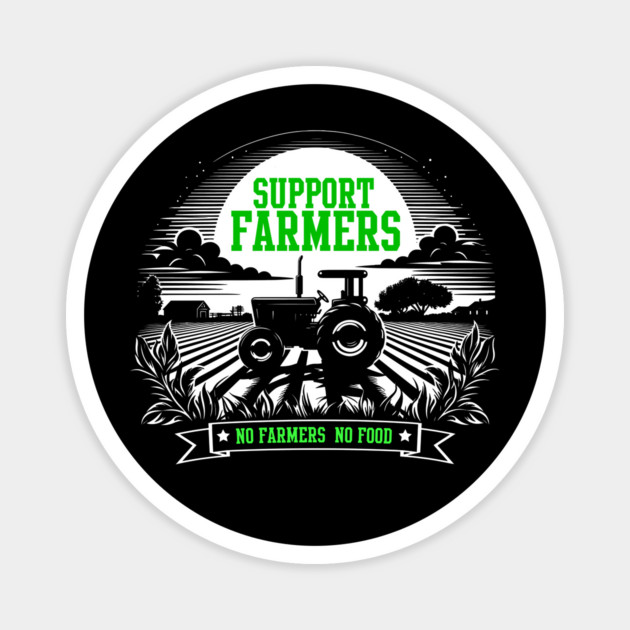 Kissan Ekta Zindabaad Farmers protest no food no farmer Magnet by PUNJABISTYL