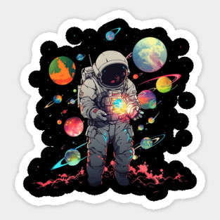 astronaut Sticker