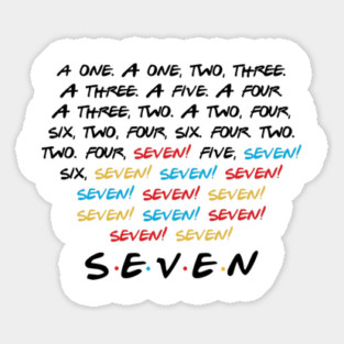 "Seven." Sticker
