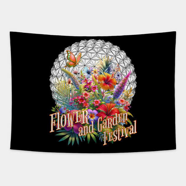 Flower and Garden Festival Orlando Florida Tapestry by Joaddo