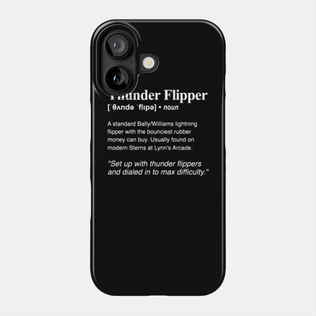 Thunder Flipper Dictionary Phone Case by DRI374