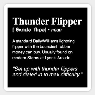 Thunder Flipper Dictionary Sticker