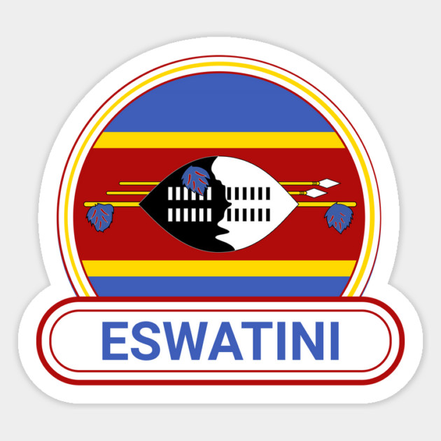 Eswatini Country Badge - Eswatini Flag Magnet by Yesteeyear