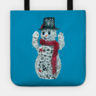 Digital Snowman Tote