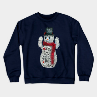 Digital Snowman Crewneck Sweatshirt