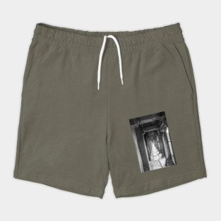 Pillars Along The Gallery, Angkor Wat - BW Shorts