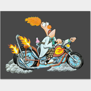 Biker Beaker Posters and Art