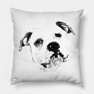 American Bulldog Pillow