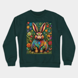Artful Easter Bunny 1 Crewneck Sweatshirt