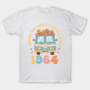 Turning 60 Retro Tee 1964 60th birthday for women top 60th Birthday gift Retro 60th Birthday Tee T-Shirt