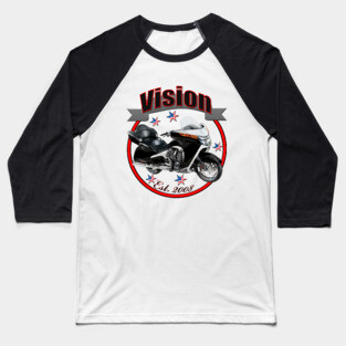 Vision U.S.A. Star Motorcycle Baseball T-Shirt