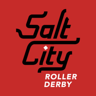 Salt City Roller Derby Logo B/W T-Shirt