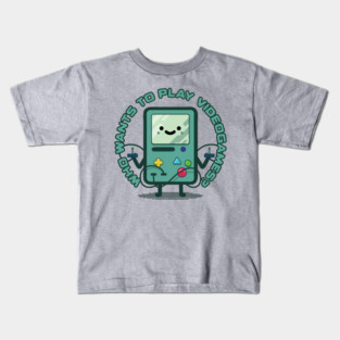 Who Wants to Play Videogames? Kids T-Shirt