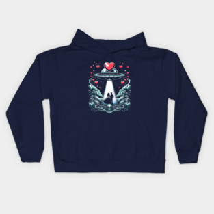Cosmic Love Connection Kids Hoodie