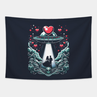 Cosmic Love Connection Tapestry