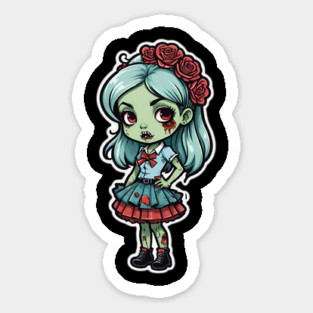 Rockabilly Zombie Girl 2 Magnet