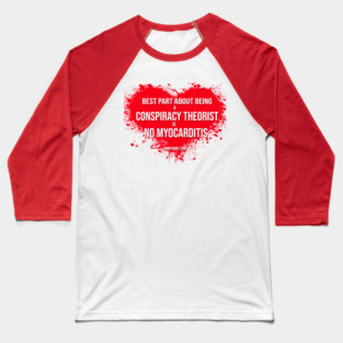No Myocarditis! Baseball T-Shirt