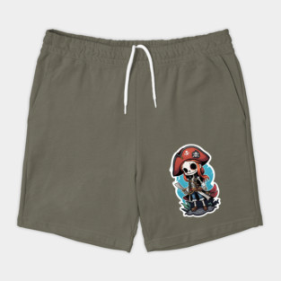 Pirate Skeleton Girl 2 Shorts