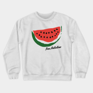 Free Palestine / Retro Style Design Crewneck Sweatshirt