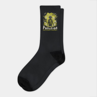 Earth Pollution Emergency Socks