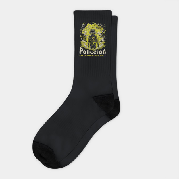 Earth Pollution Emergency Socks by HolidayBug