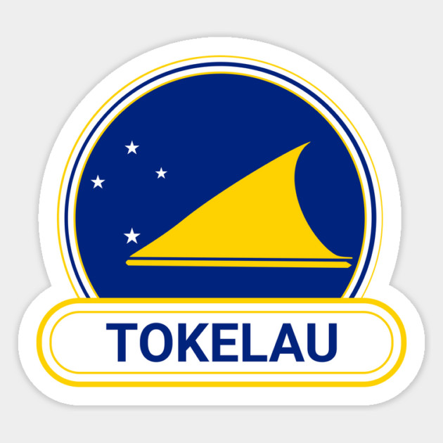 Tokelau Country Badge - Tokelau Flag Magnet by Yesteeyear