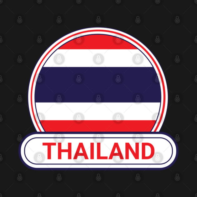 Thailand Country Badge - Thailand Flag by Yesteeyear