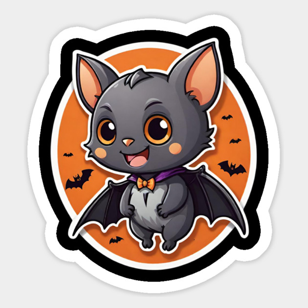 Cute Halloween Bat Magnet by Grave Digs