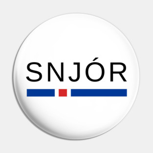 Snjór Iceland Pin