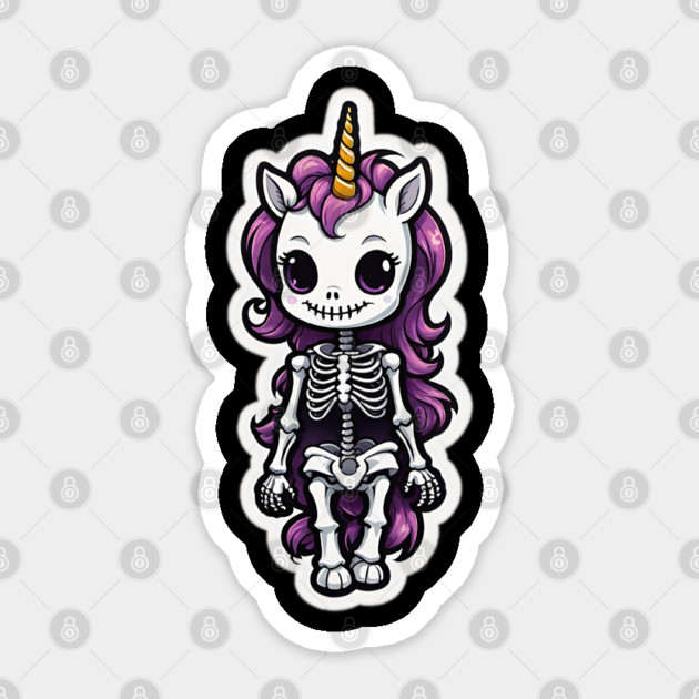 Skeleton Unicorn 1 Sticker by Grave Digs