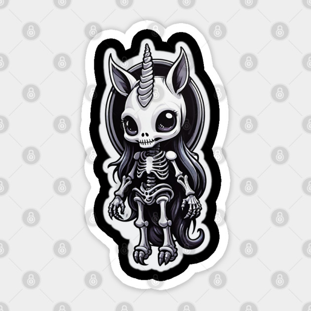 Skeleton Unicorn 3 Sticker by Grave Digs