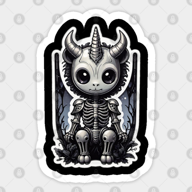 Skeleton Goat Sticker by Grave Digs