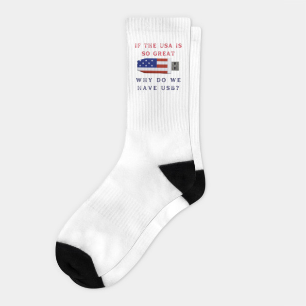 USA is Great Socks by Low Life Shirts