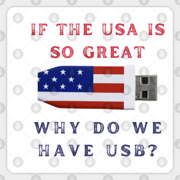USA is Great Sticker by Low Life Shirts