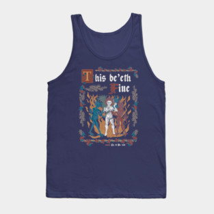 This Is Fine Medieval Style - funny retro vintage English history Tank Top