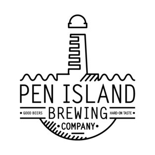Pen Island Brewing Company Wire Frame Logo T-Shirt