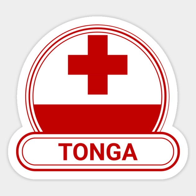Tonga Country Badge - Tonga Flag Magnet by Yesteeyear