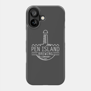 Pen Island Brewing Company Wire Frame Reverse Logo Phone Case