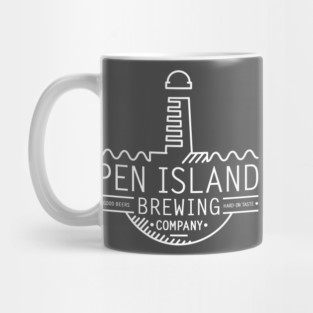 Pen Island Brewing Company Wire Frame Reverse Logo Mug