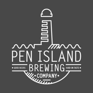Pen Island Brewing Company Wire Frame Reverse Logo T-Shirt