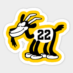 Caitlin Clark GOAT 5, Classic Steamboat Willie Goat Sticker