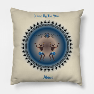 Guided By The Stars Above. Spiritual, Affirmations. Pillow