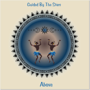 Guided By The Stars Above. Spiritual, Affirmations. Posters and Art