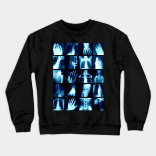 X-Ray Human Skeleton Bones Crewneck Sweatshirt