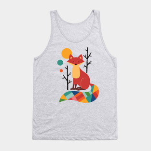 Rainbow Fox Tank Top