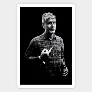 Anthony Bourdain Middle Finger Sticker