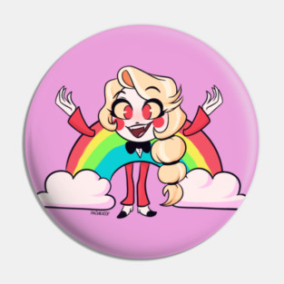 Charlie Morningstar Rainbow Hazbin Hotel Fanart by Anshiehoop Pin