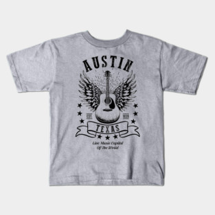 Austin Texas - Live Music Capital of the World Kids T-Shirt