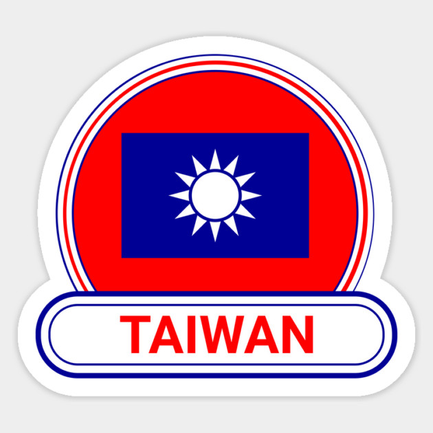 Taiwan Country Badge - Taiwan Flag Magnet by Yesteeyear