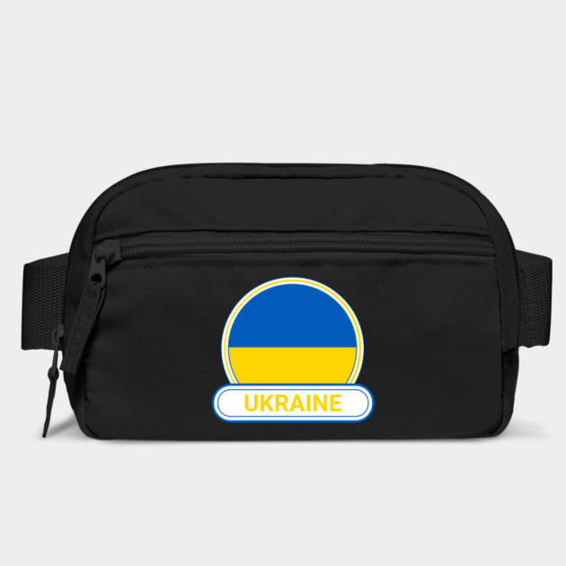Ukraine Country Badge - Ukraine Flag by Yesteeyear